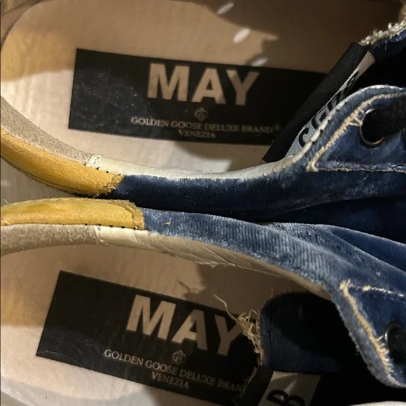 Golden Goose “May” blue velvet! So cute - Picture 7 of 7